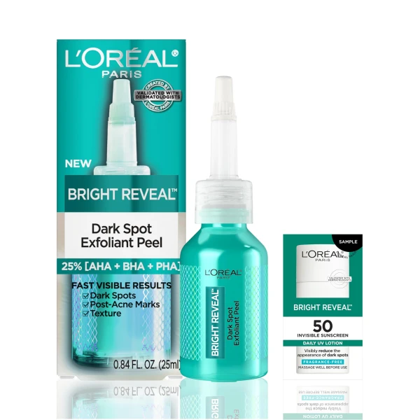 L’Oréal Bright Reveal Dark Spot Exfoliant Peel 25% AHA + BHA + PHA's foto | Darys Skincare |  BizneCubano