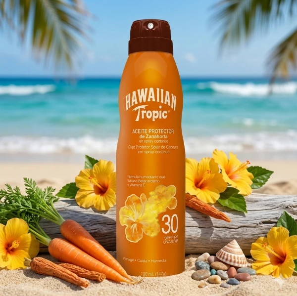 Aceite Bronceador Hawaiian Tropic de Zanahoria's foto | Darys Skincare |  BizneCubano